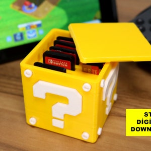 Mario Block Switch Cartidge Stl Format, 3d Print Digital Download , Mario Bros Stl Pack Box