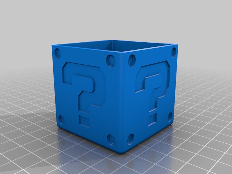 Mario block switch cartidge stl format 3d druck digitaler download