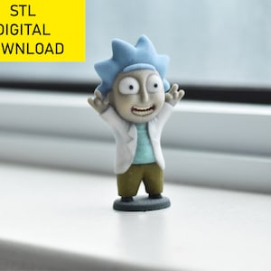 Rick i Morty 3d stl plik druk cyfrowy pobieranie