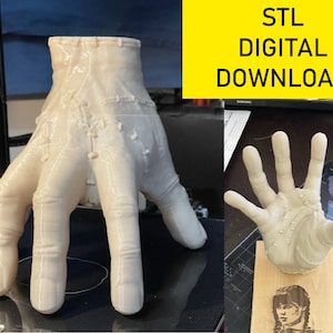 Wednesday Addams The Thing Stl File, Hand digital download file 3d print