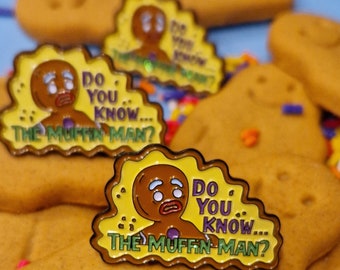 Shrek Gingy Gingerbread Enamel Pin - Do you know the Muffin Man? / Dreamworks