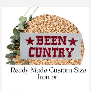 Cowboy Carter Iron On HTV: &quot;Been Cuntry&quot; Heat Transfer