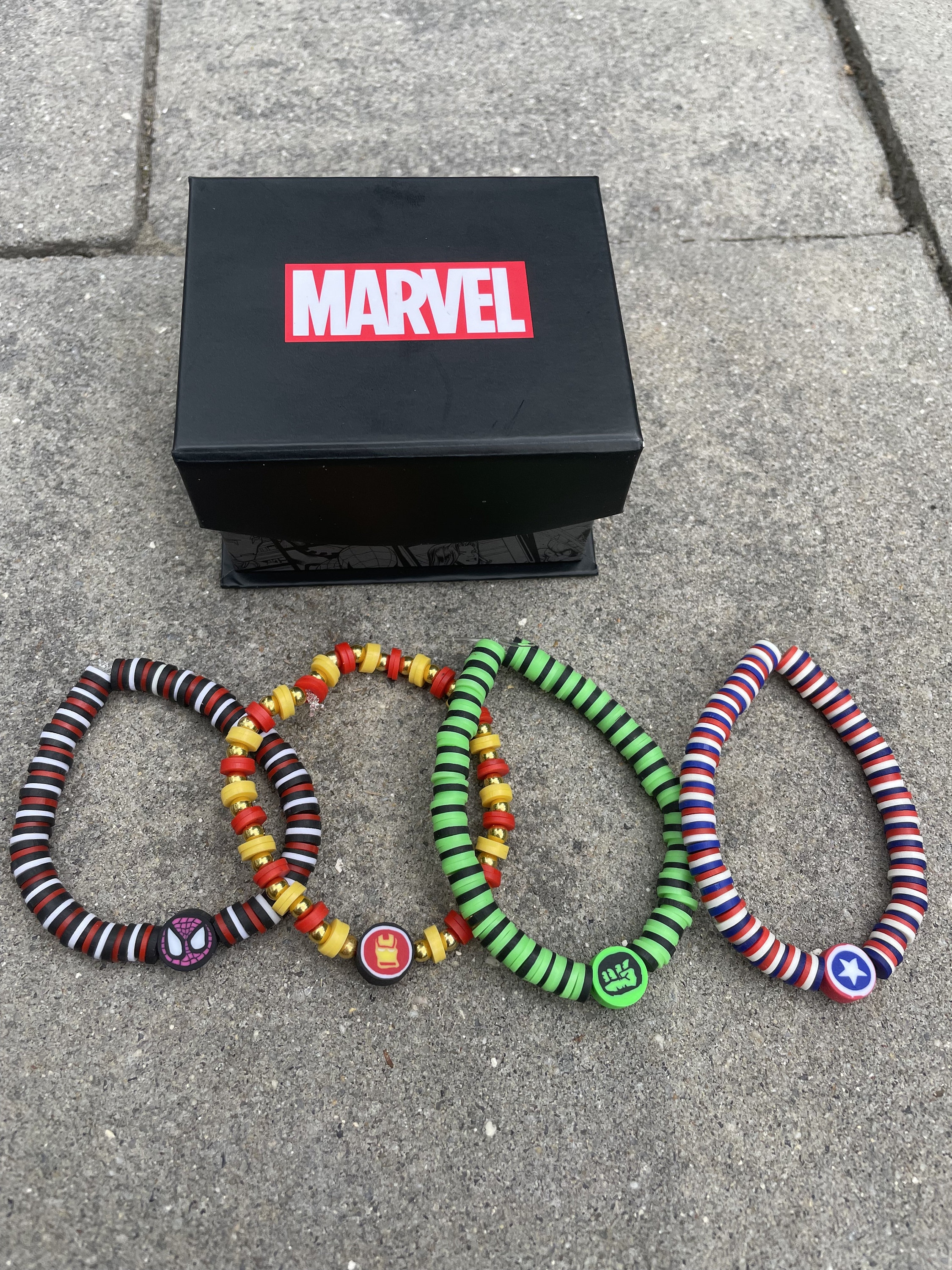Marvel Clay Bead Bracelets Etsy