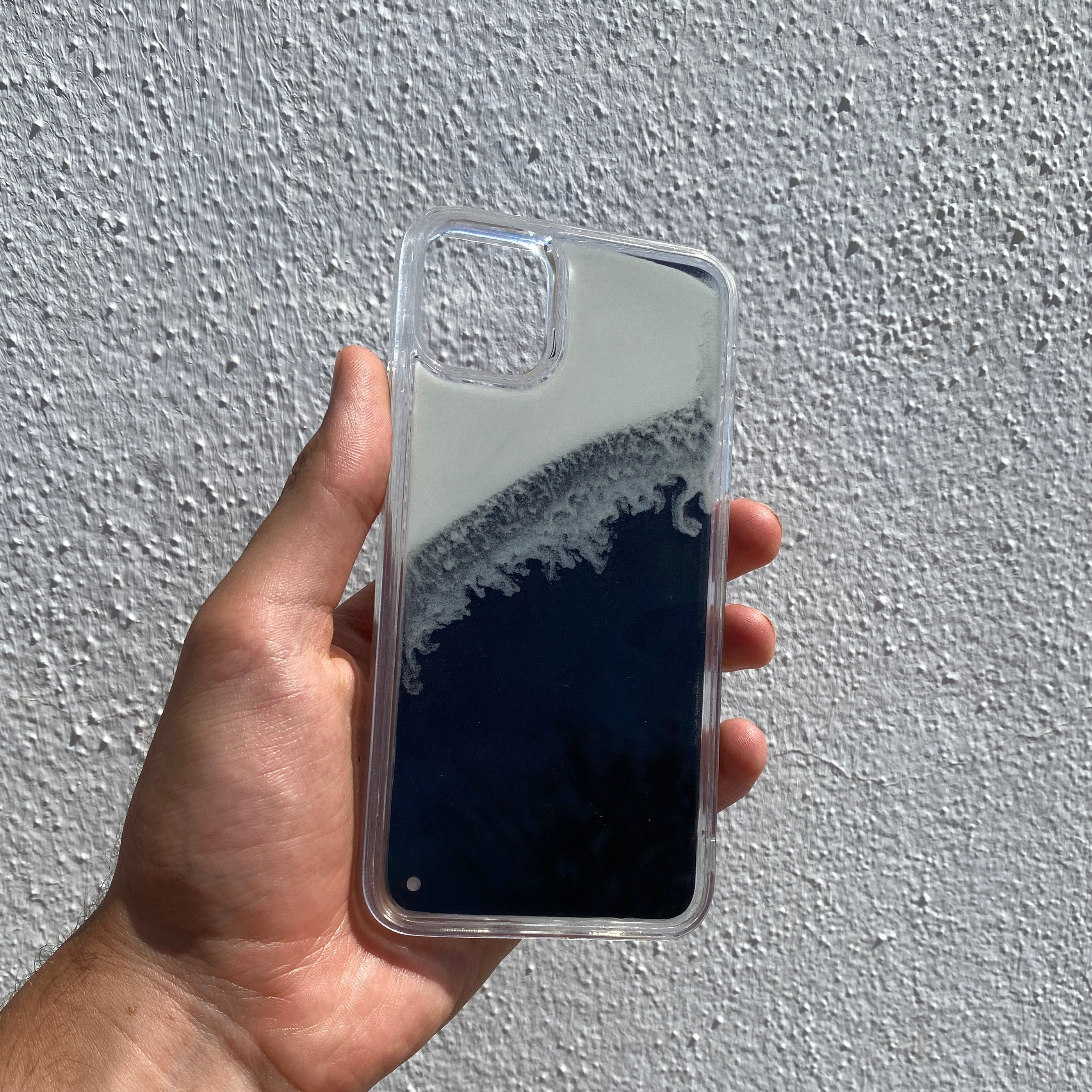 Neon Sand Liquid Case, Glow in the Dark, for iPhone 7, 8, X, 11
