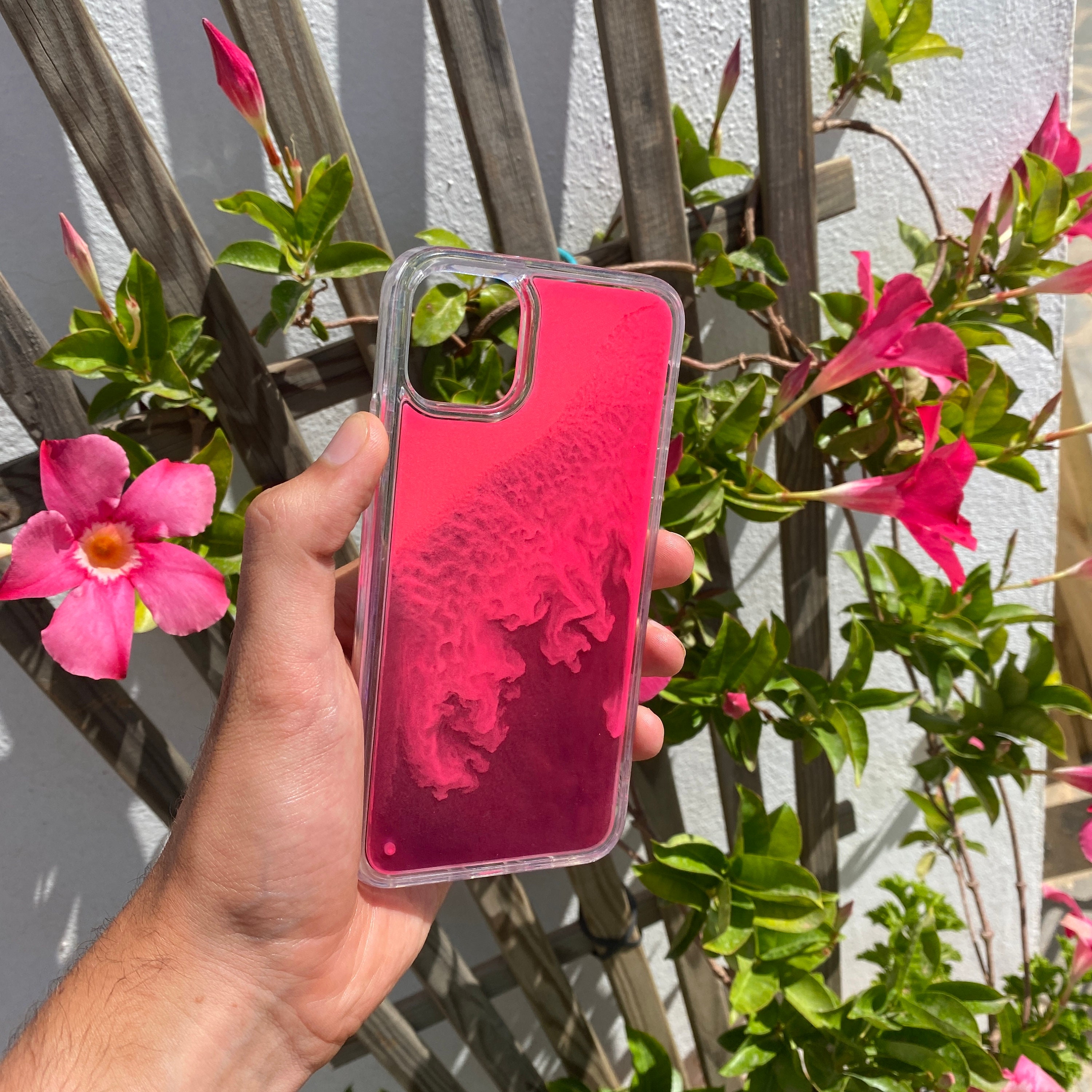 Neon Sand Liquid Case, Glow in the Dark, for iPhone 7, 8, X
