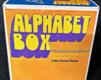 Vintage Alphabet Box Educational Toy