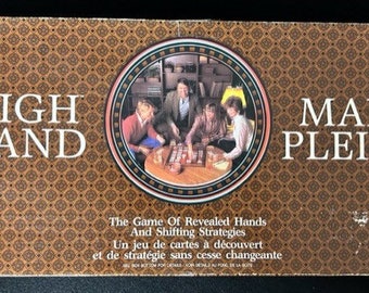 1984 High Hand Board Game by Milton Bradley