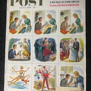 1961 Assorted Saturday Evening Post Magazines