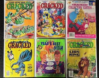 Various Vintage Cracked Magazines