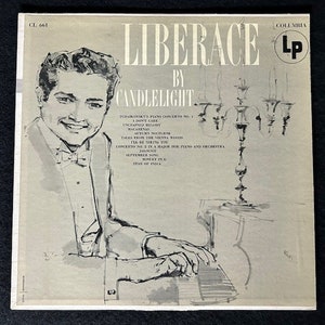 Surtido de discos de vinilo originales de Liberace
