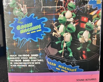 Vintage 1989 Green Machine - The Frog Band (Sound Activated)