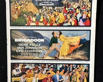Assorted 1950's Vintage Movie Advertisements