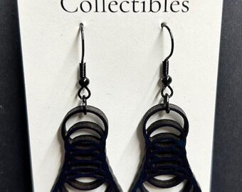 Laser Cut Wooden Earrings