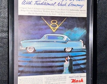 1956 Framed Original Nash Advertisement
