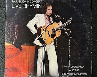 1974 Paul Simon In Concert with Urubamba and the Jessy Dixon Singers - Live Rhymin' LP