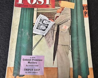 Assorted 1944 Saturday Evening Post Magazines