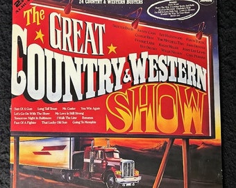 Vintage Assorted Country Compilation Vinyl Records