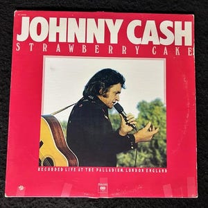 Assorted Vintage Johnny Cash Albums