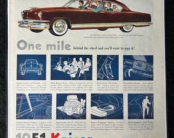 Original 1950 Kaiser Magazine Advertisement