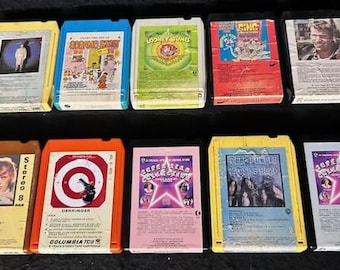 Assorted Vintage 1970's Rock 8-Tracks
