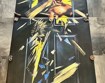 1977 Scandecor Bruce Lee Large Door Poster
