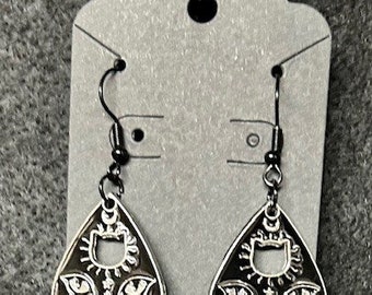 Assembled Ouija Planchette Earrings