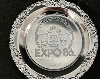 Chrome Plated Saucer from Vancouver Expo 1986