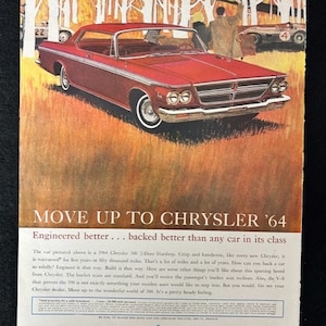Original 1963 Chrysler Motors Advertisement