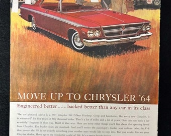 Original 1963 Chrysler Motors Advertisement