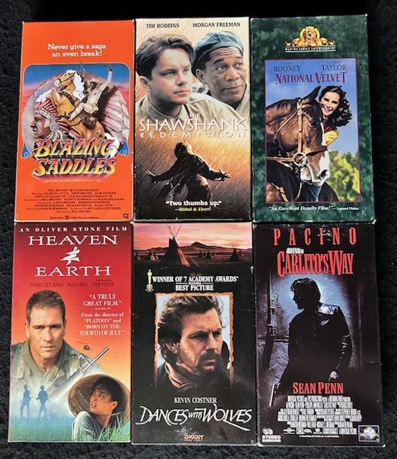 Assorted VHS Movies - Etsy