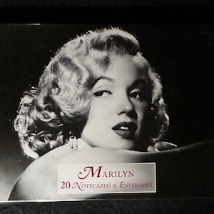 Jeu de 20 cartes pour correspondance et enveloppes Marilyn Monroe