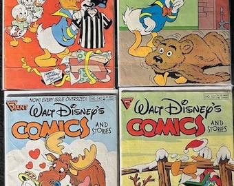 Lot of 4 - Walt Disney's Comics and Stories