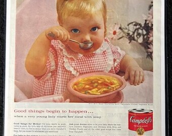 Assorted Vintage Campbell's Soup Advertisements