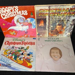 Large Assortment of Vintage Christmas Vinyl Records
