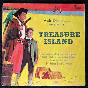 Walt Disney's 1964 Vintage Child's LP “TREASURE ISLAND” - Etsy