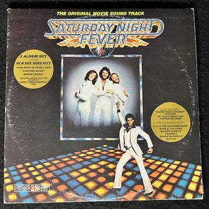 Saturday night fever soundtrack bee gees vinyl record album - Etsy