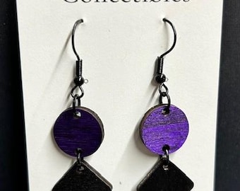 Wooden Laser Cut Earrings