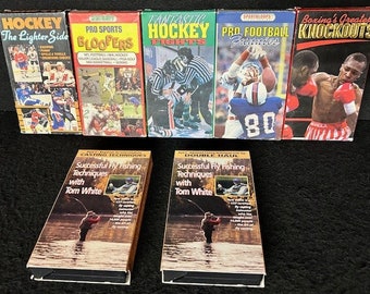 Assorted Sports and Sports Bloopers VHS Tapes