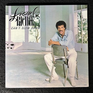 Vintage Lionel Richie Can't Slow Down Vinyl LP Record Vinyl
