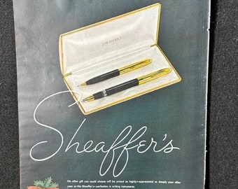 1950 Sheaffer's Pen Magazine Advertisement