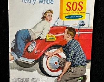 1956 S.O.S Original Magazine Advertisement
