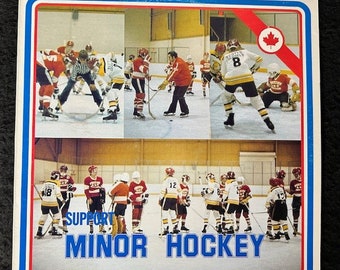 1974 Support Minor Hockey Vinyl Record