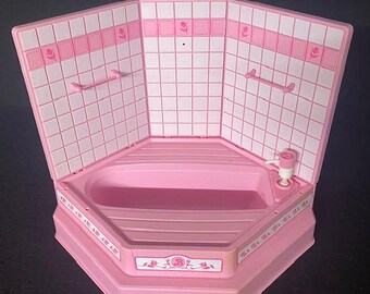 1987 Barbie Sweet Roses Bath Tub