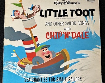 1969 Walt Disney's Little Toot and other sailor songs with Chip N' Dale LP