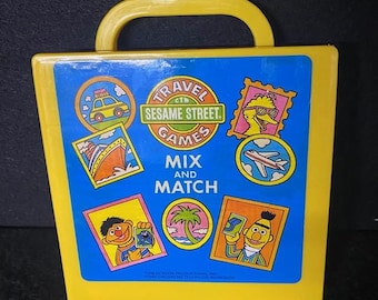 1990 Sesame Street Travel Games - Mix and Match