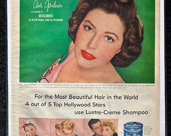 Original 1950's Assorted Cosmetic Advertisements