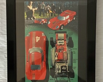 Framed Vintage RC Car Advertisement