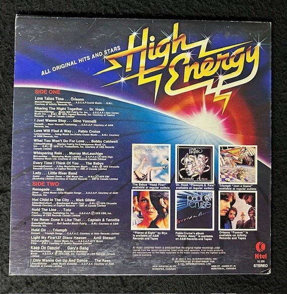 Vintage High Energy Compilation Vinyl Record - Etsy