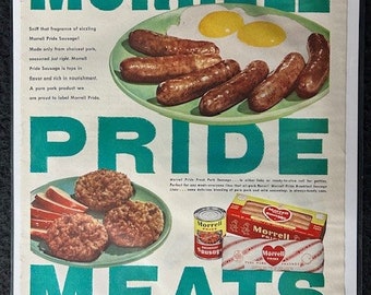Set of 2 1951 Morrell Pride Advertisements
