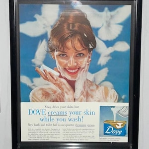 Vintage Dove Advertisement Framed